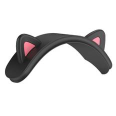 Airpods Max Headset Silikone Cover Katteører - Sort / Pink