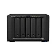 Synology DS1517+/15 TB (5 x 3 TB WD Red), Intel Atom C2538 2,4 GHz QuadCore, 2 GB RAM, 5-Bay NAS serverpaket med WD Red hårddiskar ingår, inbyggd och redo att användas omedelbart