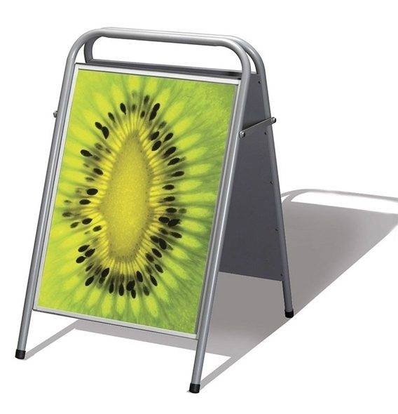 Gatupratare Easysign, BxH 700x1000 mm, vit