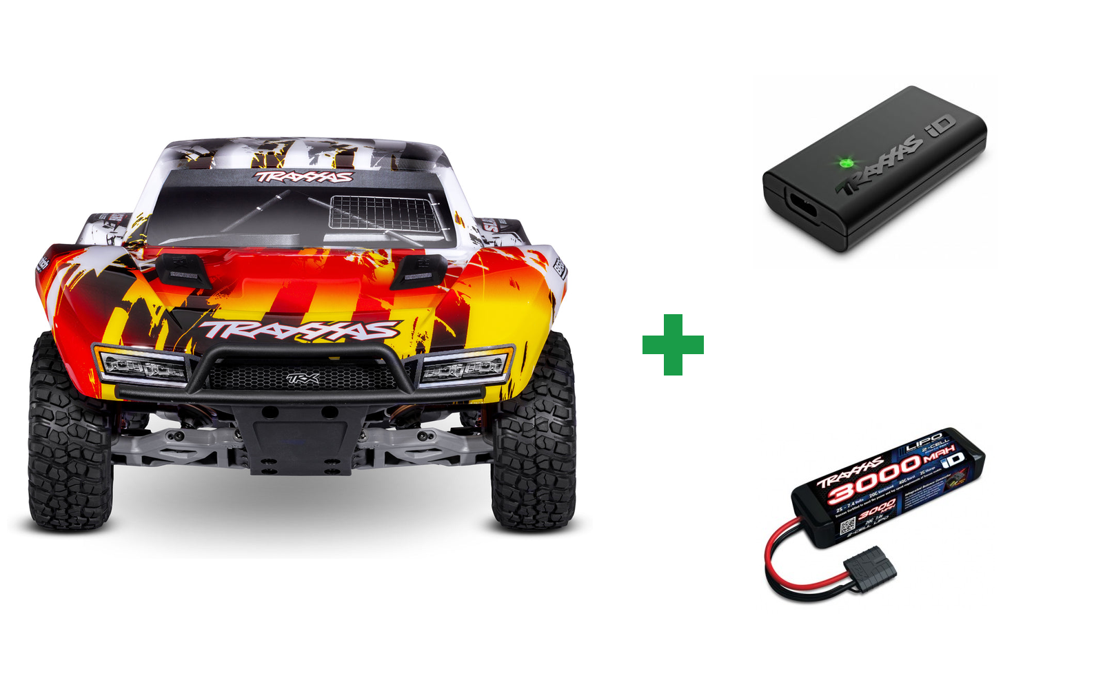 Slash 2WD 1/10 HD VX3 BL 3S RTR - Rød / Kompletpakke – alt inkluderet og klar til brug