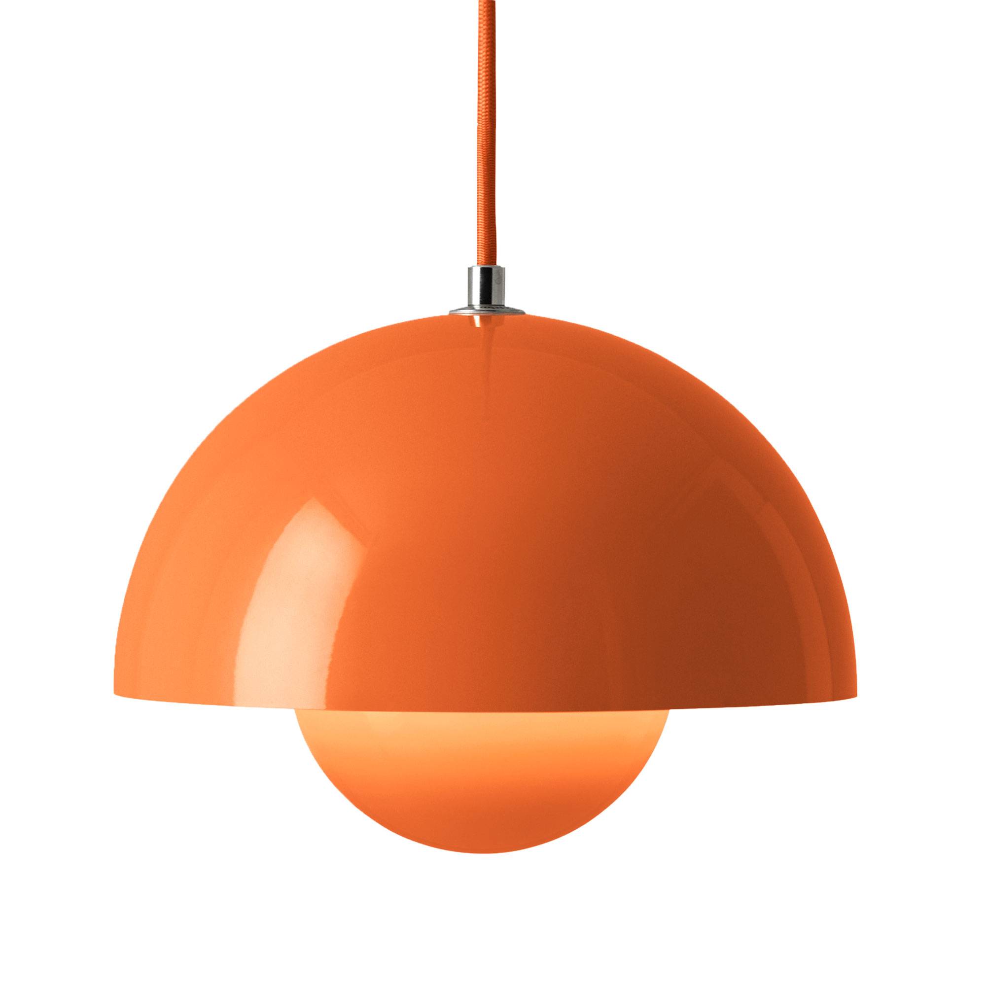 Flowerpot VP1 Pendel, Ø23 cm, af Verner Panton Zesty Orange.