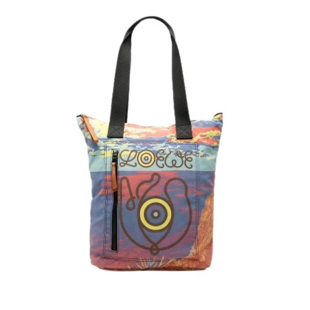 Loewe Pre-owned - Pre-owned Printed Nylon Tote Vintage - Dam - ONE Size - Nylon