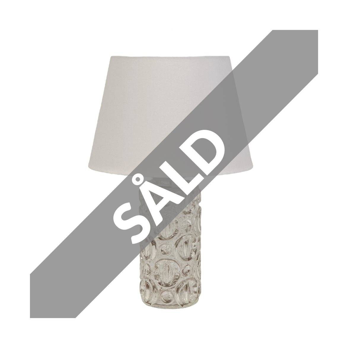 Vintage by Bright 1-2-3 Orrefors lampfot, glas