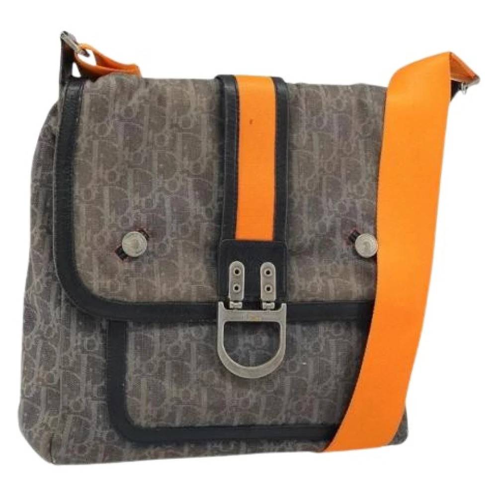 Dior Vintage Pre-owned Trotter Canvas Skuldertaske - Vintage - Dame - Flerfarvet - ONE SIZE - Uld
