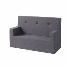 By KlipKlap - Klip Klap KK Kids Sofa - Barnsoffa - Blue Grey w/ Grey - H64 x W99 x D40 cm