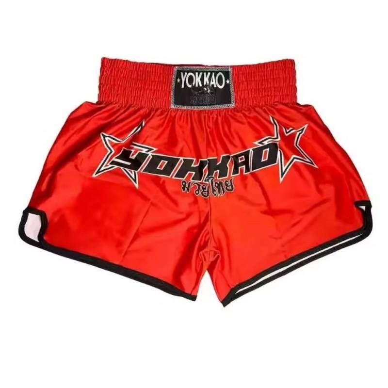 YOKKAO Muay Thai Shorts Herr Dam MMA Boxning Kickboxning Träningsbyxor Med Lycra-tyg