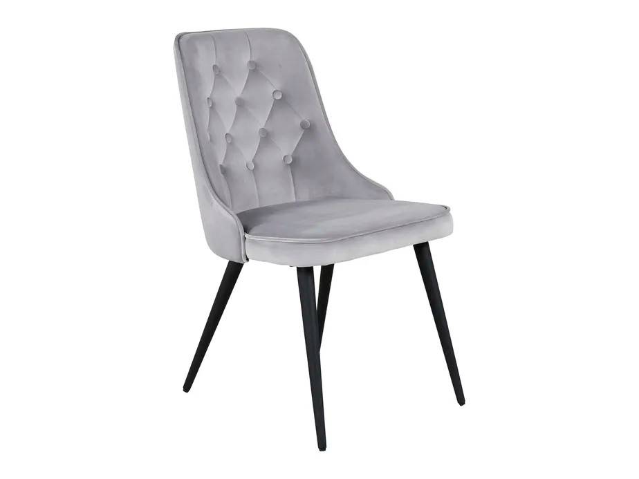 Venture Design Velvet deluxe matstol Grå Sammet/svart