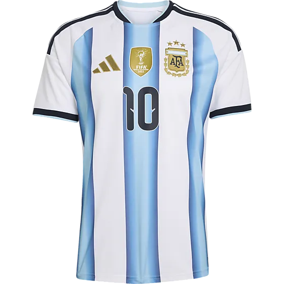 Adidas Argentina 26 Home Messi Jersey Fanshop Fotboll White/iceblu/ltb - Small
