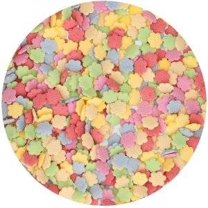 Strösselmix - Blommor Pastell - Blandade färger - Funcakes - 60 g