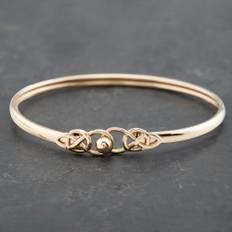 Pre-Owned 9ct Yellow Gold Celtic Knot Standard Simple Bangle 41211266