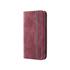 iPhone 13 Pro Max - CaseMe™ Vintage Læder Etui / Pung - Bordeaux Rød