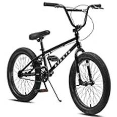 AVASTA 45 cm barn BMX cykel freestyle cykel för 5-6 7 8 år gamla pojkar flickor och ungdom nybörjare, svart