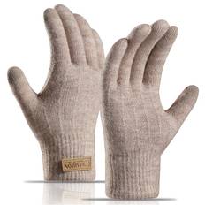 Touch Strik Handsker Beige - Varme