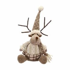 Casa Christmas Rensdyr - H 40 cm - Polyester - Brun