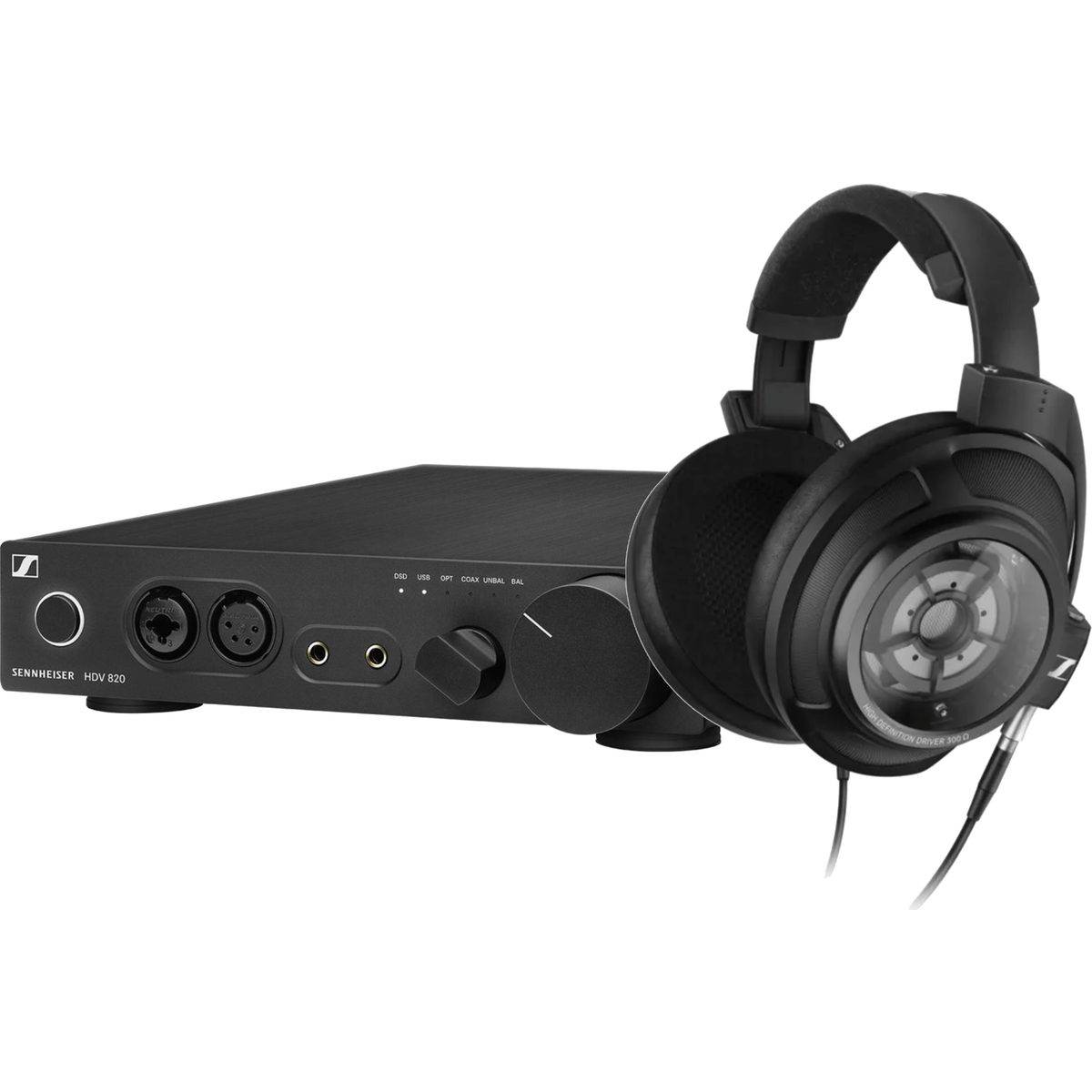 Sennheiser HD820 og HDV820 pakke - Hi-fi hovedtelefon eller øretelefon, Over-ear (omkring øret), Lukket, Dynamisk, Kablet.
