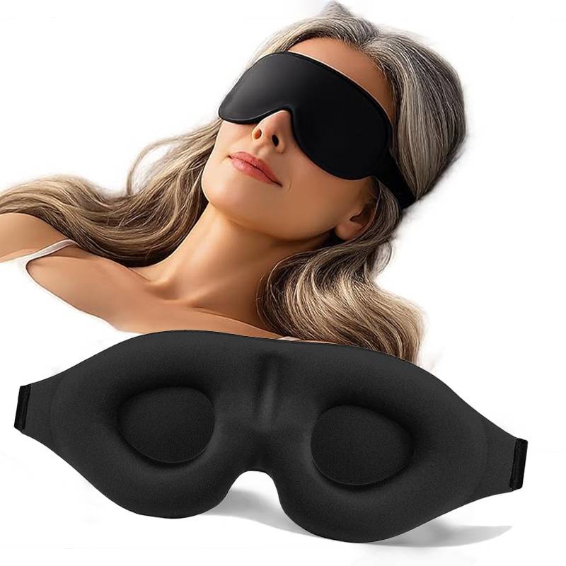 TEMU Unisex 3d Contoured Sleep Eye Mask, Comfortable And Light-blocking, Fits Area Perfectly. Suitable For Sleeping, Traveling, Napping, Meditation, Eyelash Extensions, And Other Occasions.