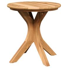 vidaXL Have Sidebord Ø40x41 cm Massivt Teaktræ