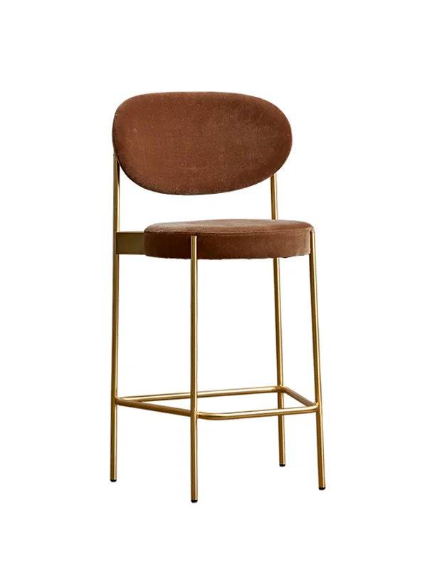 Serie 430 barstol, messing af Verner Panton Højde: 65 cm / Stofgruppe 6 - Jacobsen Plus