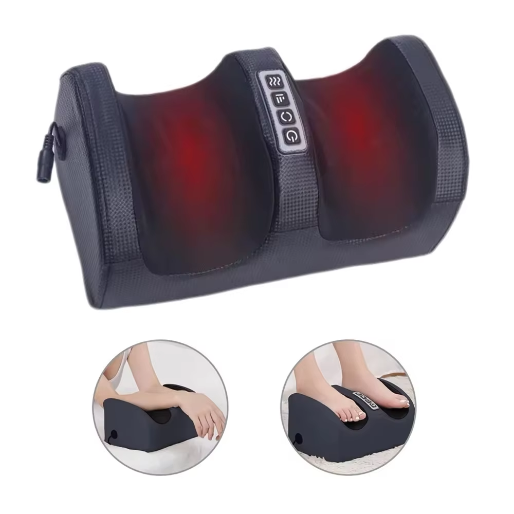 Foot Massager Machine with Control Panel, Electric Shiatsu Foot Roller Massager for Home Office Use, Relieve Foot Fatigue, Relax Tired Feet