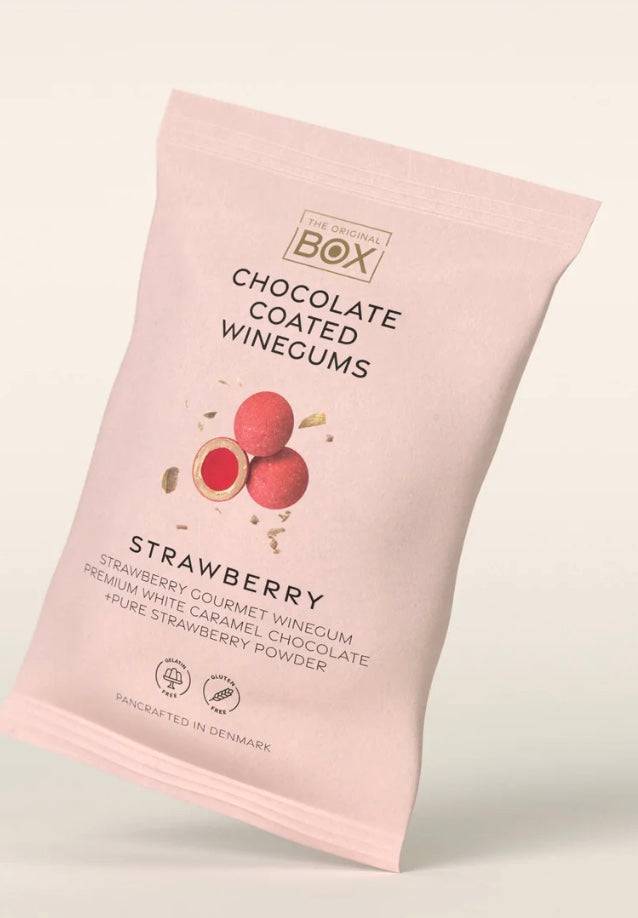 The Original - Jordbærvingummi gelantinefri og bæredygtig chokolade - Tube Stor 250 g