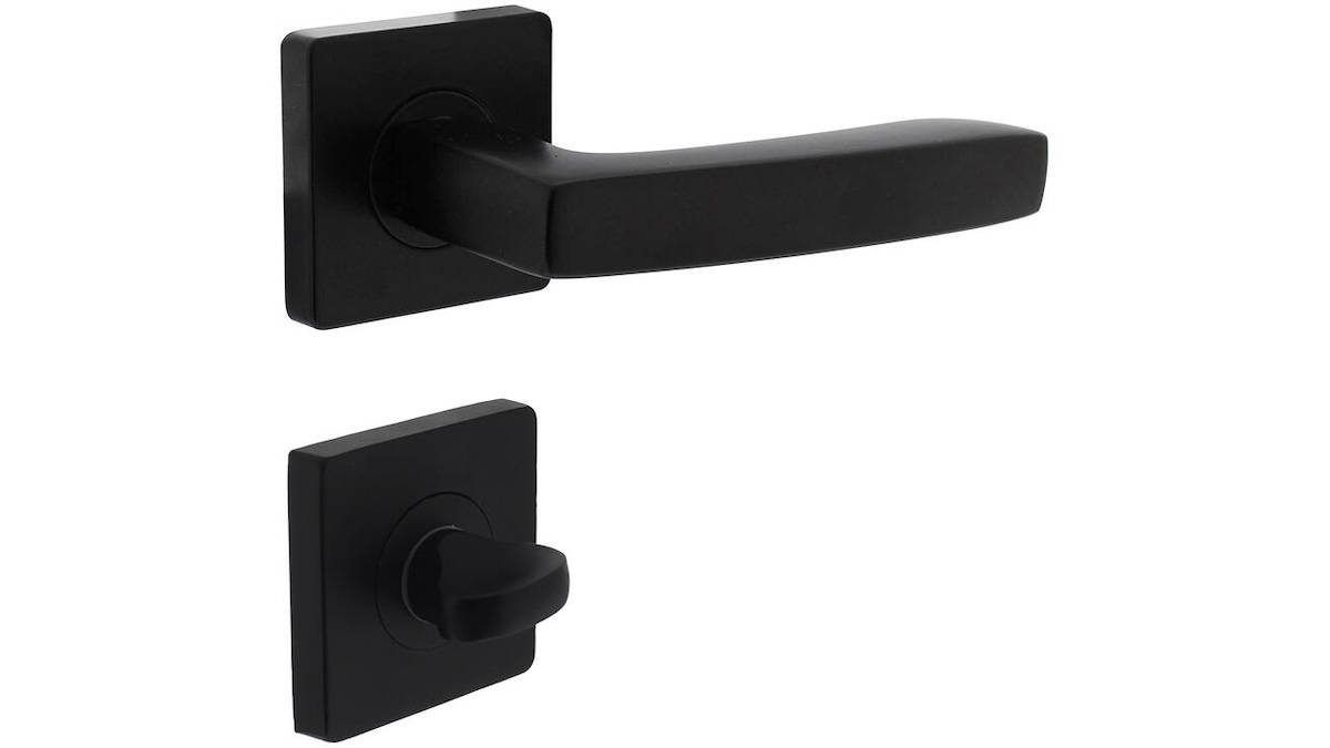 Dörrhandtag med toalettvred Intersteel Minos svart - 0023.171210 - Svart