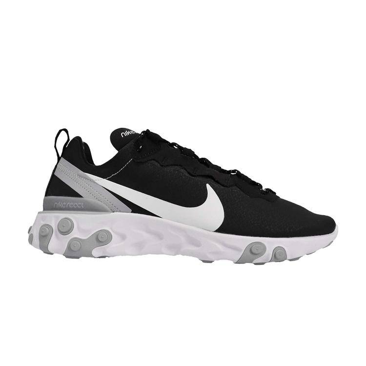 Nike React Element 55 Svarta Herr Sneakers Vita BV6668-011 41