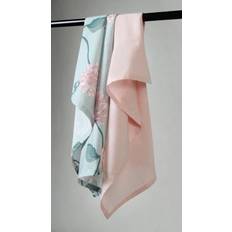 Kökshandduk 2-pack - Alyssa (grön/rosa) (Storlek: 50 x 70 cm)