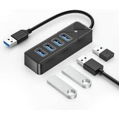 USB HUB 4 Port extern USB3.0 Verteiler 15cm Kabel