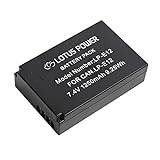LOTUS POWER LP-E12 Batteri, LPE12 Batteri 1250mAh 7,4 V Kompatibel med Canon EOS M, EOS M10, EOS M100, EOS M2, EOS M200, EOS M50, EOS M50 Mark II, EOS 100D, PowerShot SX70 HS kameror