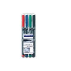 MARKER LUMOCOLOR OHP-PEN F318-WP4 PERMANENT 4 STK. ASSORTERET