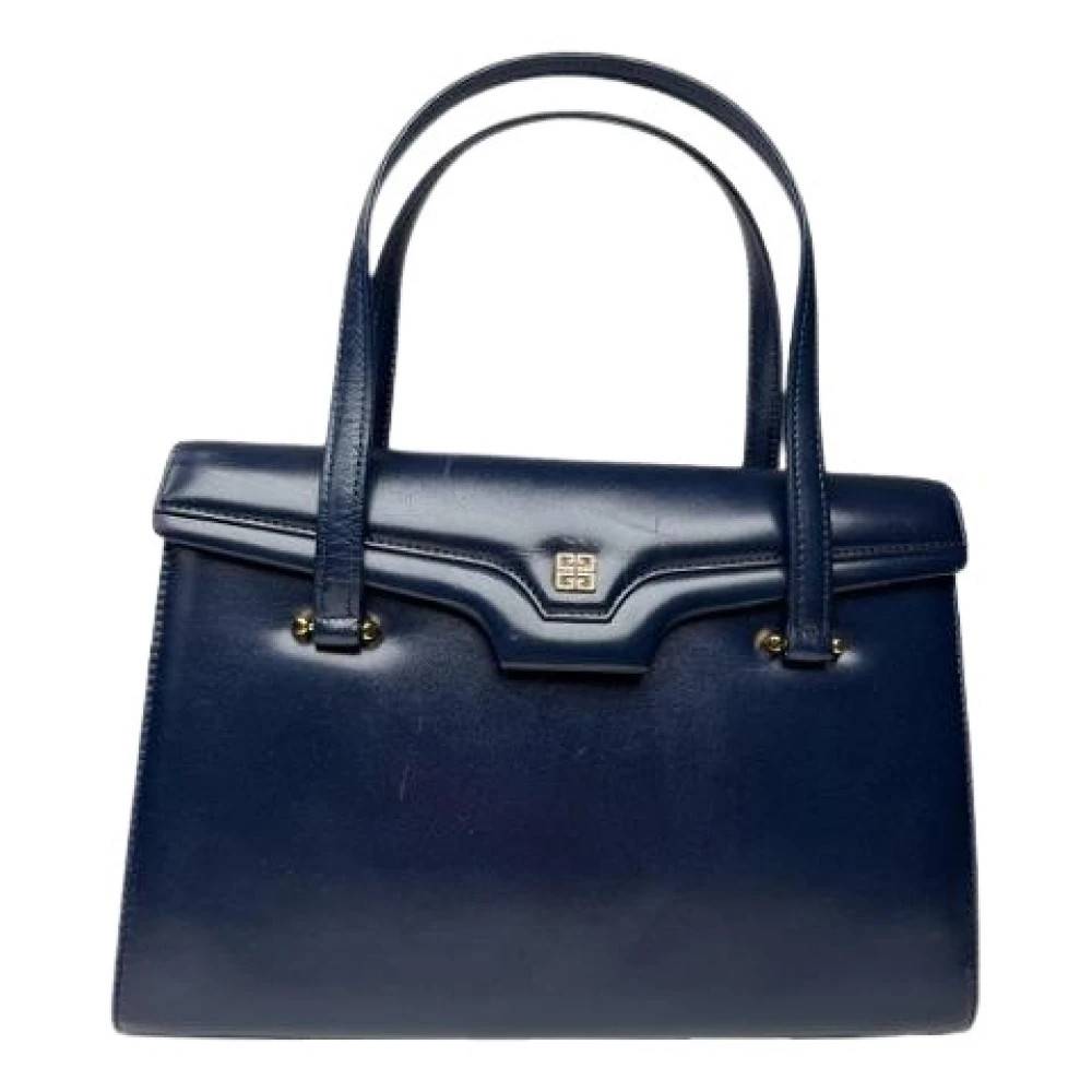 Givenchy Pre-owned Pre-owned Håndtaske - Vintage - Dame - Blå - ONE SIZE - Læder