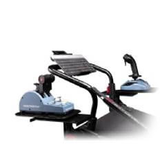 Next Level Racing | Aluminum  Carbon Steel | Racing Simulator Cockpit | GTElite Wheel Plate Edition | Black