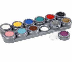 Grimas Ansigtsmaling Sminkepalette 12 x 2,5ml. vandbaseret.