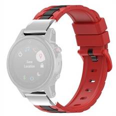 För Garmin Fenix 7X / 7X Solar / 6X / 6X Pro / 5X Sapphire / 5X Puls / Enduro Silicone Watch Band Quick Release Watch Arm Chain Stripes 26 mm klockband med metallkontakt