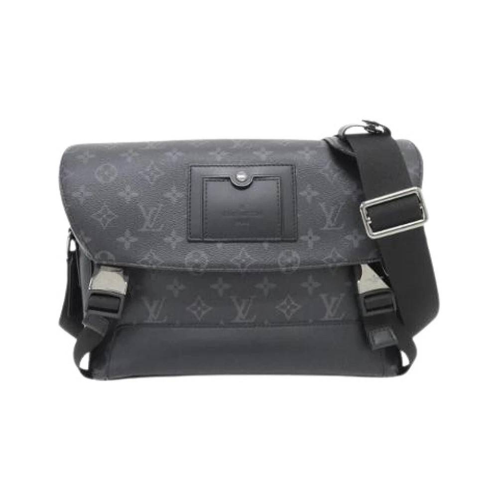 Louis Vuitton Vintage Pre-owned Monogram Eclipse Messenger Voyage Skuldertaske - Vintage - Herre - Sort - ONE SIZE - Uld