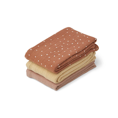 Liewood, stofble 3-pak Line, Terracotta Mix