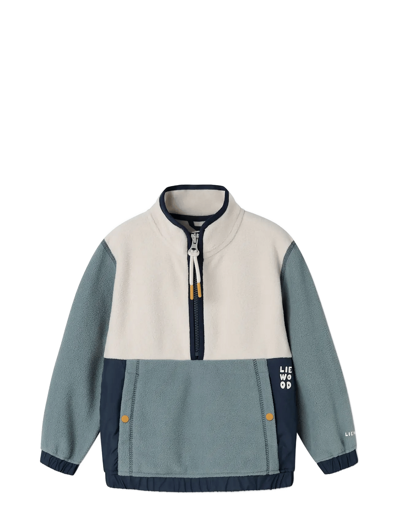 Liewood Wynn Fleece Half Zip Shirt - Blue - 86