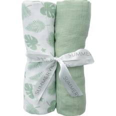 Summerville Muslin 2-pack Tropical & Green GOTS