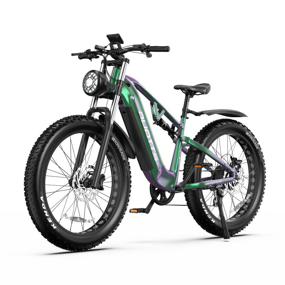 DUOTTS E26 Elcykel 750W Borstlös Motor 48V20AH Litiumbatteri Mountain Elcykel 26*4.0-In Feta Däck Vuxen E-cykel grön