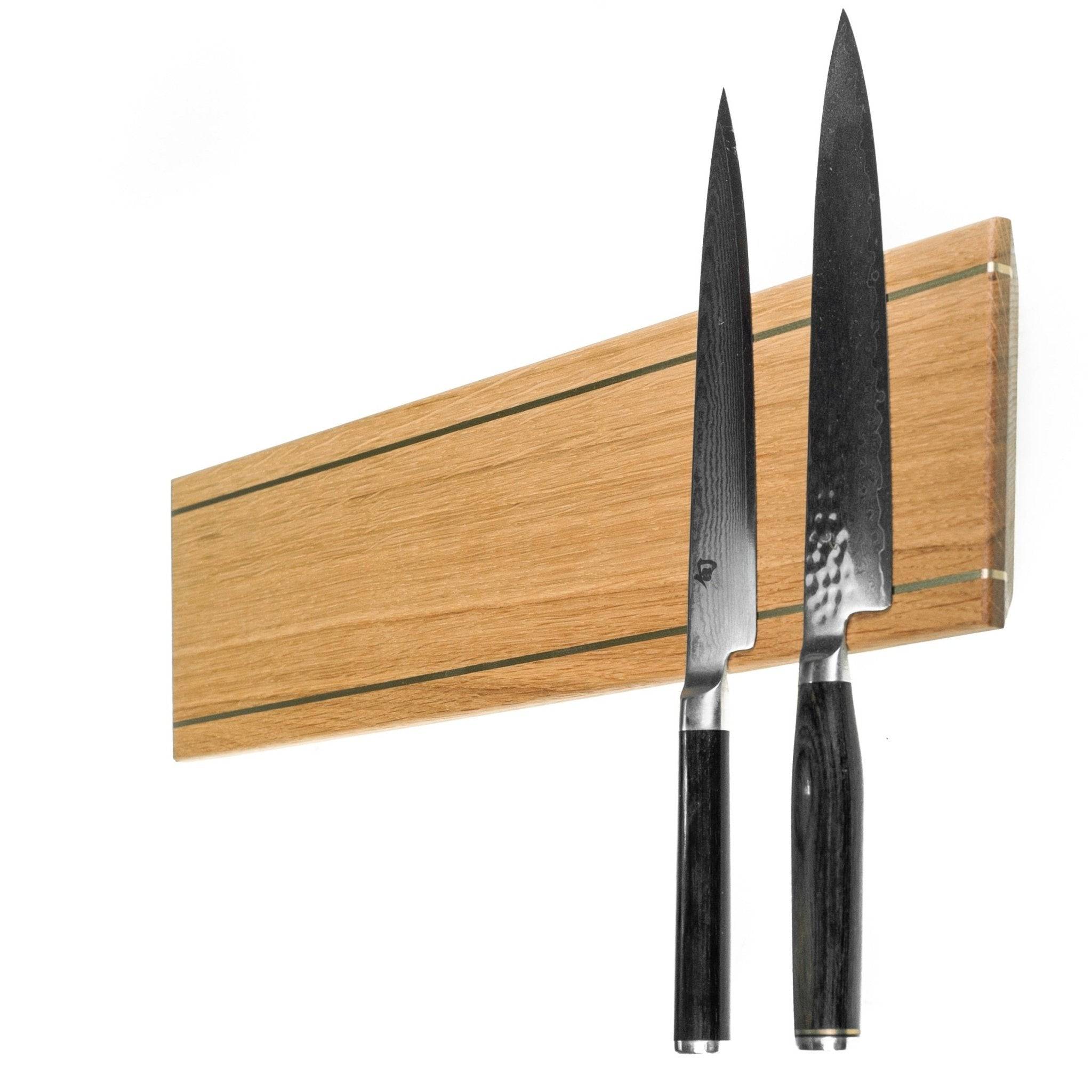 Infinity – wide magnetic knife rail in several sizes and wood species - 40 cm / 28 cm / Walnut
