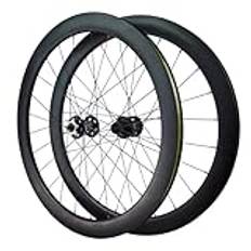 LPYDWZ 700C Kolfiberhjulsats For Landsvägscykel, 50 Mm Skivbroms 4 Cykelhjul Med Förseglade Lager For 7-12 Växlar Kassettdäck 700C X 23C - 38C 1720g(50MM)