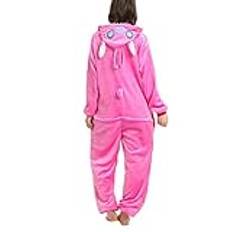 D'BOON Vuxna barn Rosa Stitch Onesie Animal Pyjama helkroppsdräkt(Höjd(165-174cm))