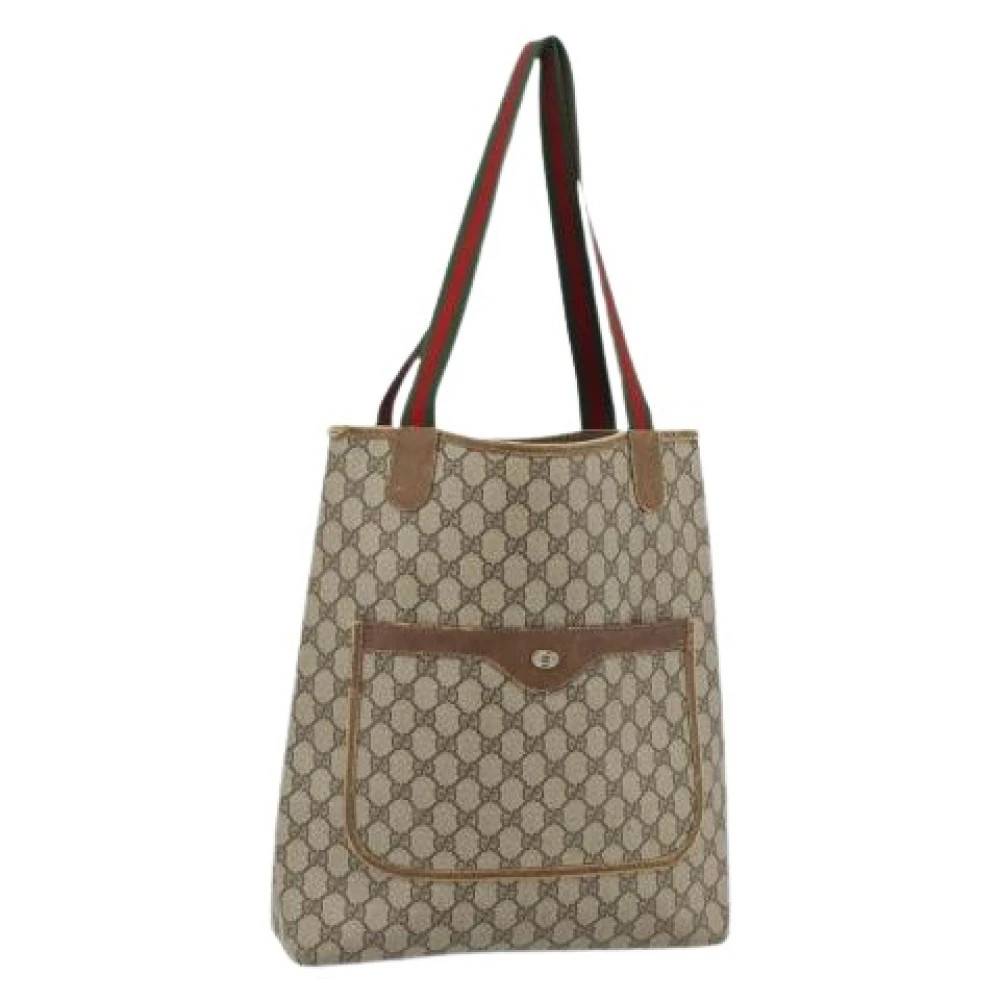Gucci Vintage Pre-owned Vintage Tote Bag - Vintage - Dame - Beige - ONE SIZE - Uld