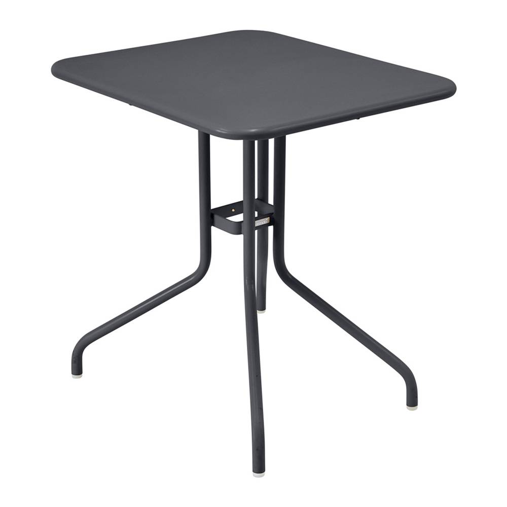 Fermob - Pétale Table 60x70 cm Anthracite 47 - Matbord utomhus - Philippe Mathieu - Grå - Metall