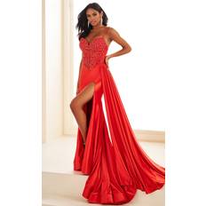 Ellie Wilde EW36064 - Beaded Sweetheart Side Draped Prom Gown