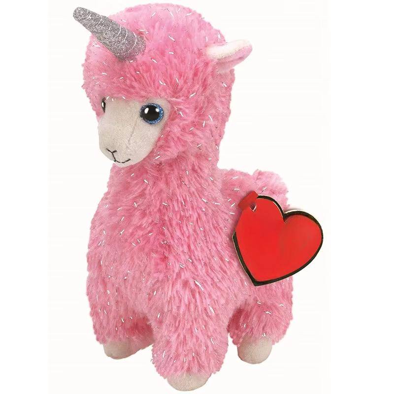 26 cm Liten Rosa Alpacka Lana Stora Ögon Gosedjur Mjuk Söt Djurdocka Barn Populär Födelsedag Julklapp 26cm