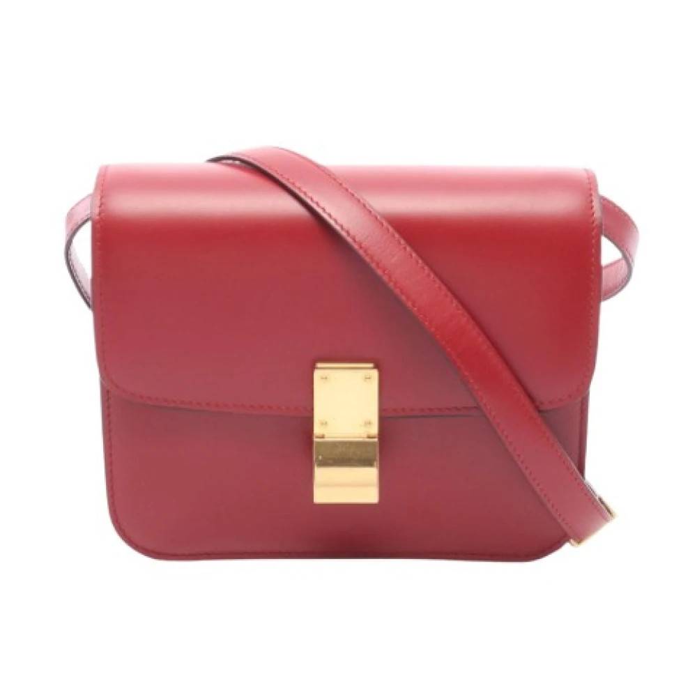 Celine Vintage - Pre-owned Classic Teen Box Leather Shoulder Bag Vintage - Dam - ONE Size - Läder