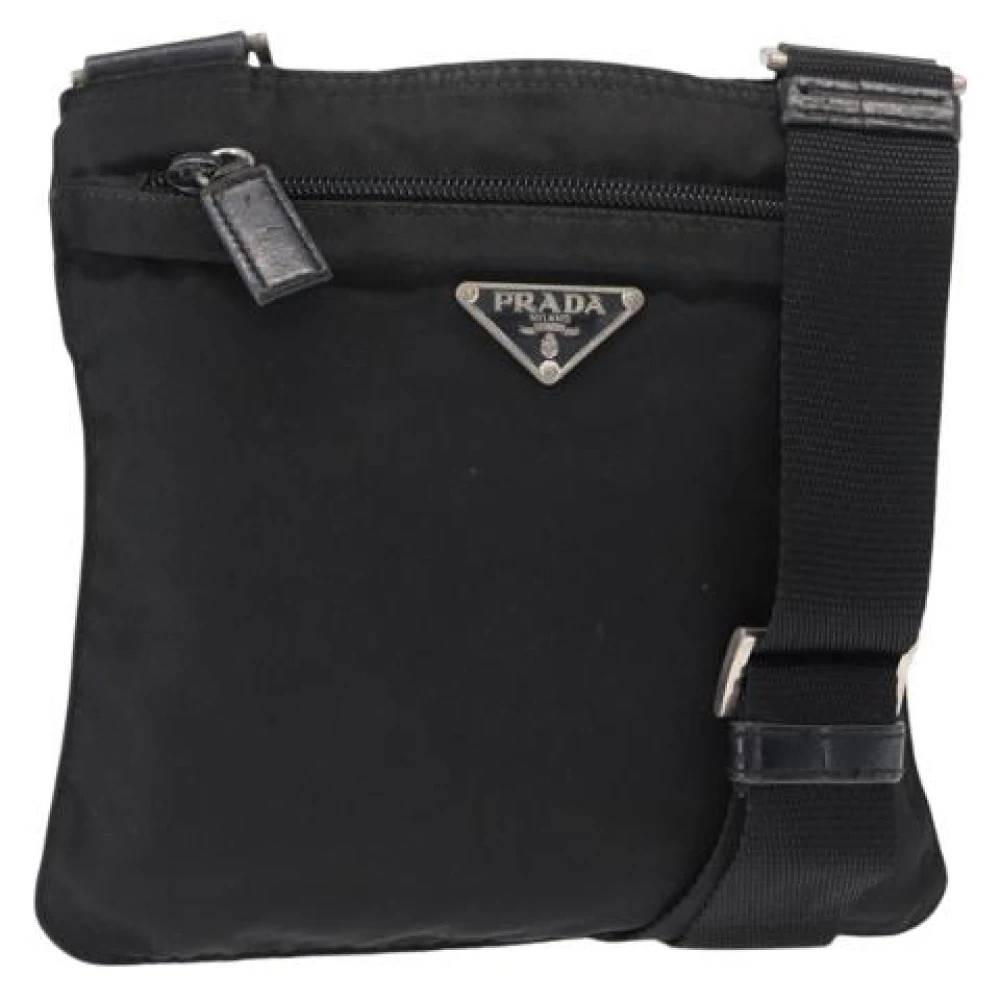Prada Vintage Pre-owned Vintage Cross Body Taske - Vintage - Dame - Sort - ONE SIZE - Nylon