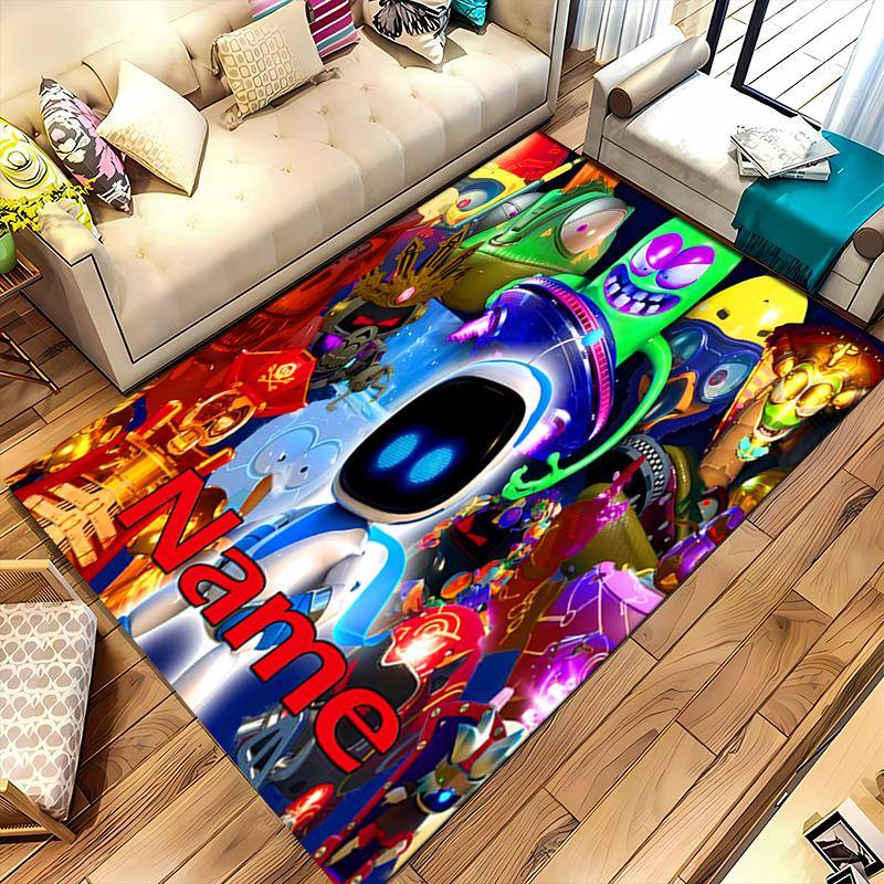 Custom personalization Astro Bot Area Rug - Perfect For Kitchen, Bathroom,Laundry Room Decor Large Size Available,Gift All Seasons