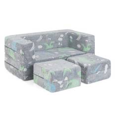 Modulopbygget børnesofa glød i mørket legesofa modulopbygget sofa dinosaur
